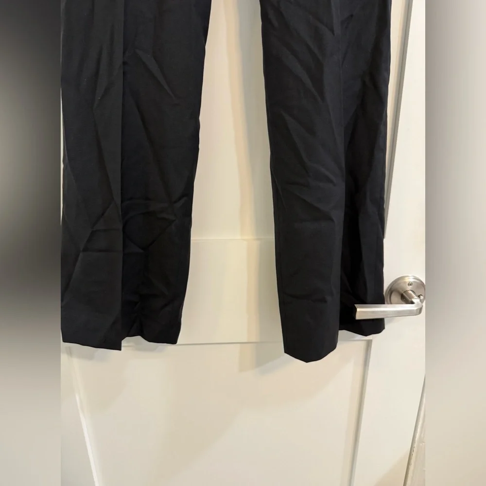 J.Crew black thin wool blend trousers (fair condition)